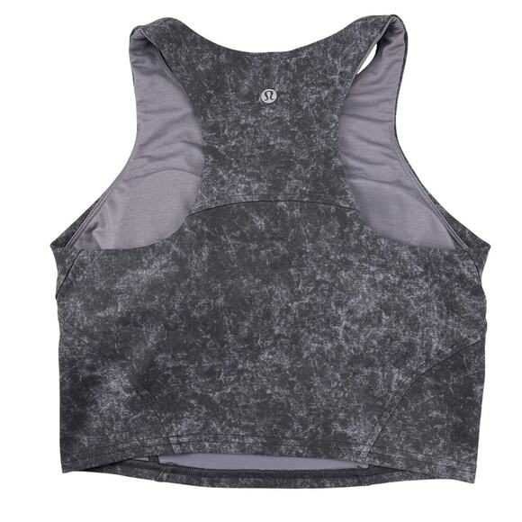 LULULEMON Invigorate Training Tank Top 4 Denim Wash Print Dusky Lavender Black - Picture 3 of 6